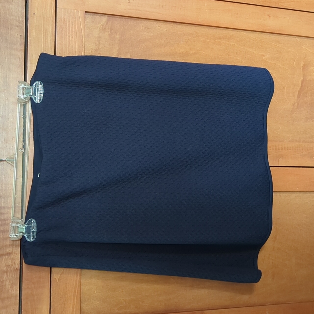 New Max Studio Navy Blue Pull On Skirt Large